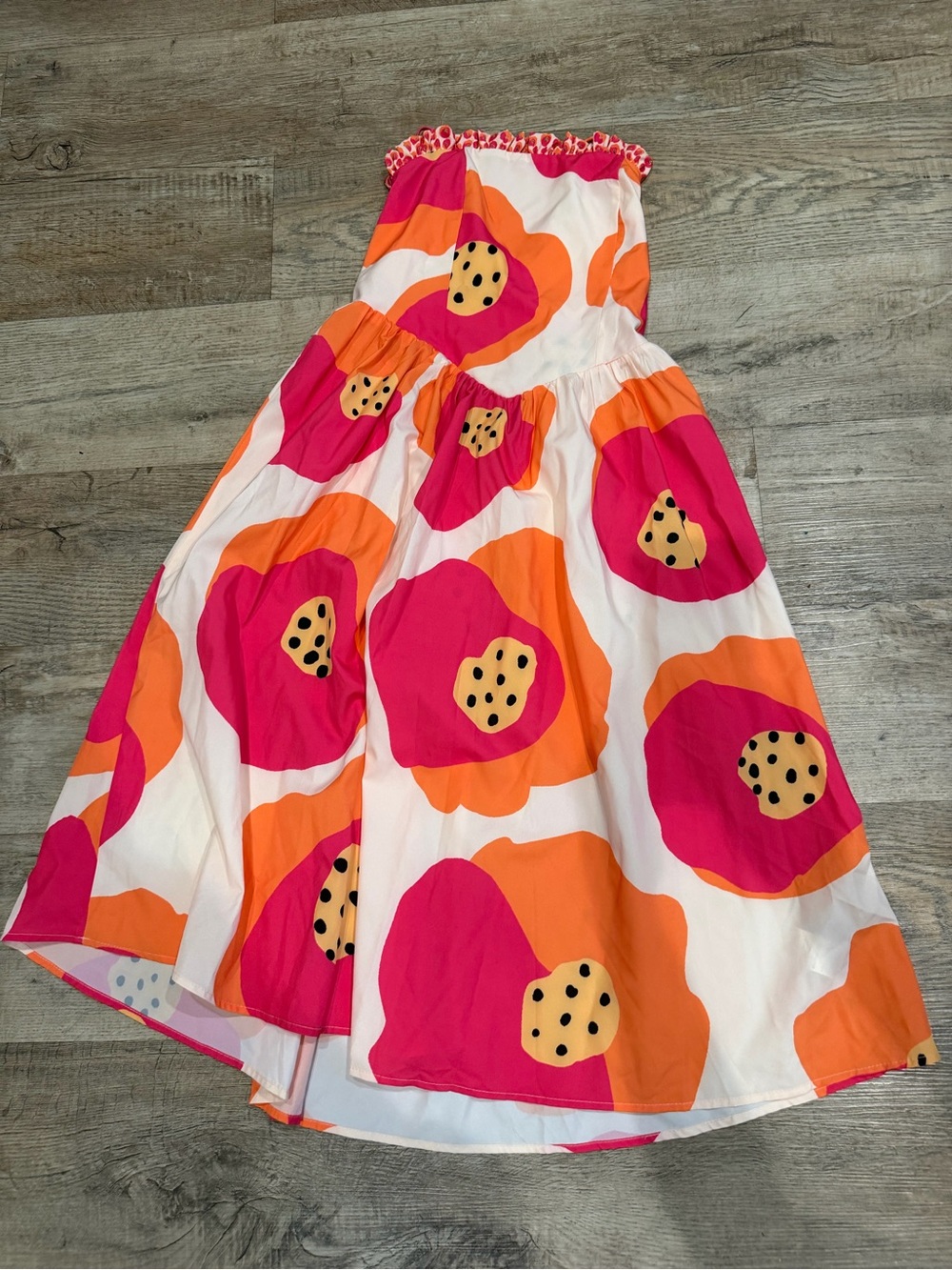 Pink & Orange Floral Dress